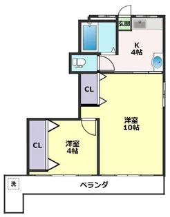 MKマンション【4階】の間取り