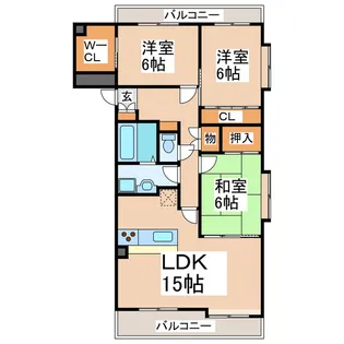 プレシャスコート壱番館【5階】の間取り