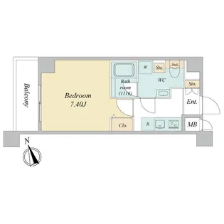 東京都立川市羽衣町1【マンション】の間取り