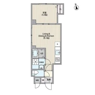 東京都渋谷区恵比寿2【マンション】の間取り