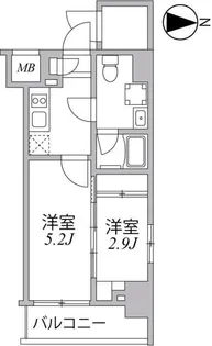 東京都江東区大島1【マンション】の間取り