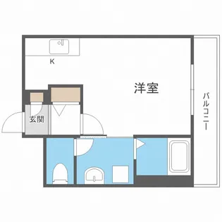 カーサ国際大前【4階】の間取り