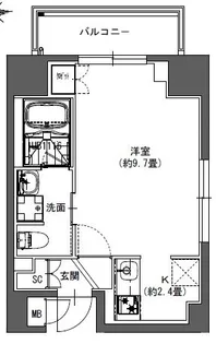 La Douceur東神田【6階】の間取り