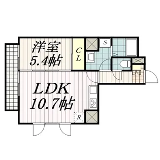 エクセレンテビラージュ登戸【2階】の間取り