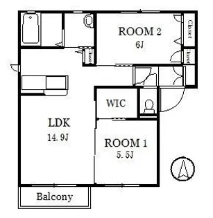 ソレーユ南境【1階】の間取り