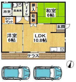 サニーハウス A棟【1階】の間取り