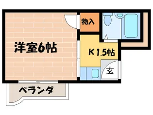 レジデンス西脇【1階】の間取り