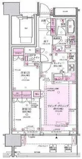 クレヴィア小石川後楽園【7階】の間取り