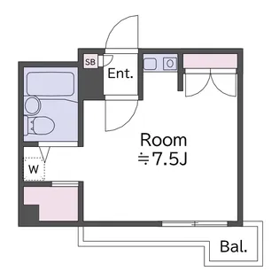 第3丸仙ハイツ【2階】の間取り