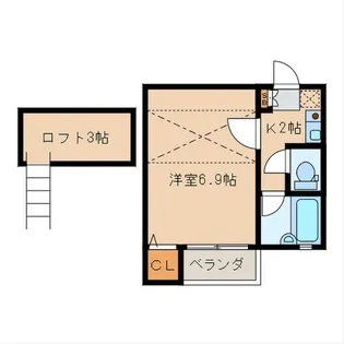 マーベラス名島【1階】の間取り