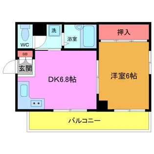 エステートマリン【2階】の間取り