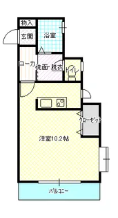 ヴィラ青葉【1階】の間取り
