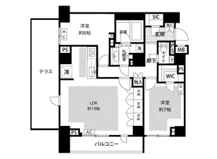 ディアナコート池田山公園【2階】の間取り