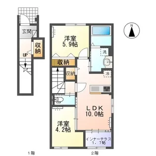 Richesse(リシェス)【2階】の間取り