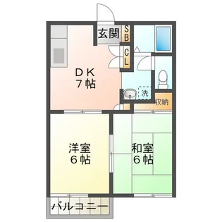 じゅねすしろやま B【2階】の間取り