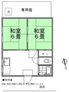 福寿コーポ【1階】の間取り