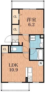 メゾン・ステラ【1階】の間取り