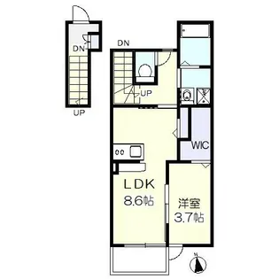 ハイネスササキ【2階】の間取り
