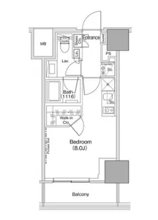 ザ・パークハビオ荏原中延駅前【5階】の間取り