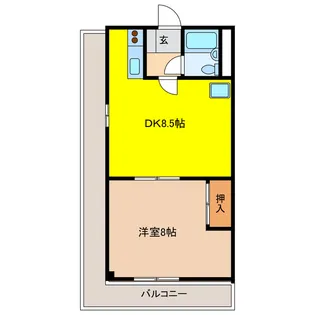 緑園第ニサンコーポ【2階】の間取り