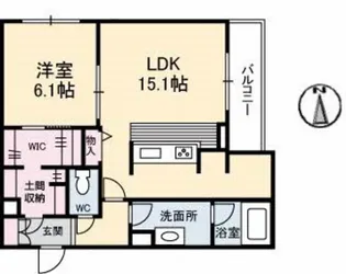 クラリティN【2階】の間取り