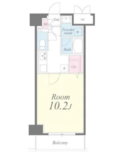 クレシェンテ月島【6階】の間取り