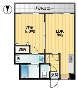 マツダマンション【3階】の間取り