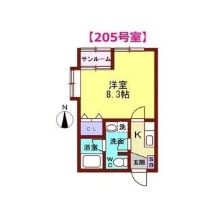 イーストハイム【2階】の間取り