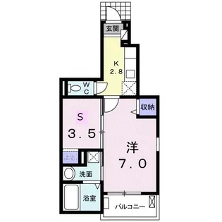 エレガンス【1階】の間取り