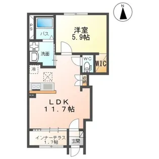 エバーガーデン【1階】の間取り