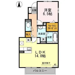 ガーデンスカイ新栄B棟【1階】の間取り
