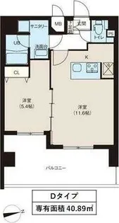 MAXIV八広【6階】の間取り