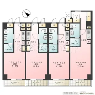 エムパーム小山I【2階】の間取り