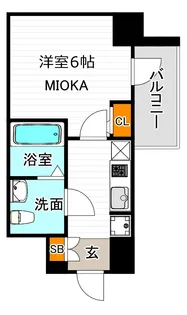 エスリード天王寺町北【5階】の間取り
