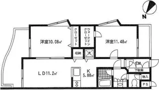 ル・ポン【1階】の間取り