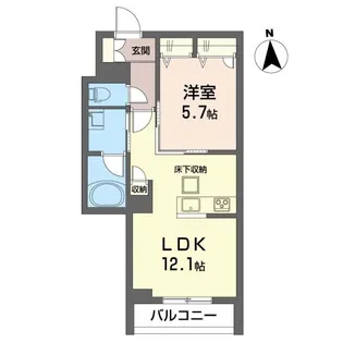 フォレナ【1階】の間取り