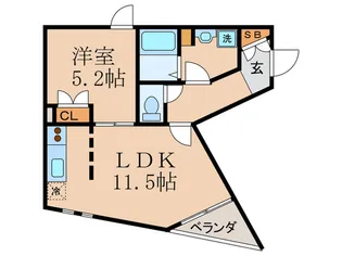 PARK HILLS OYAKE【3階】の間取り