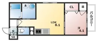 GRANDIR出来島【3階】の間取り