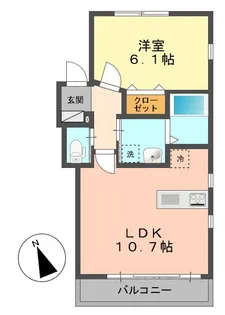 ビューノ北小岩【2階】の間取り