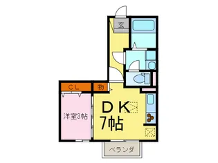 リビングタウンかじま台 A【1階】の間取り