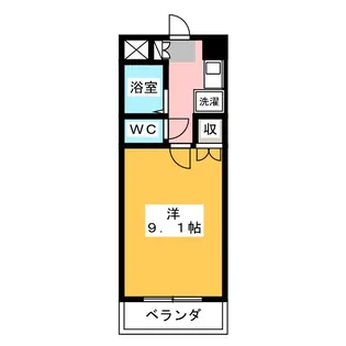 クインシティHISHINO【7階】の間取り