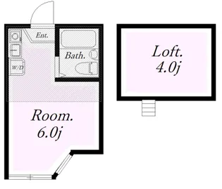 ユナイト上町ヘルマンミュラー【2階】の間取り