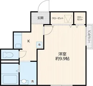 クローバー2番館【1階】の間取り