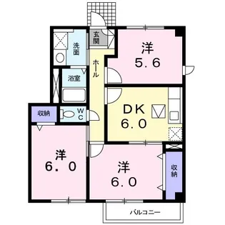 ラミーYU【1階】の間取り