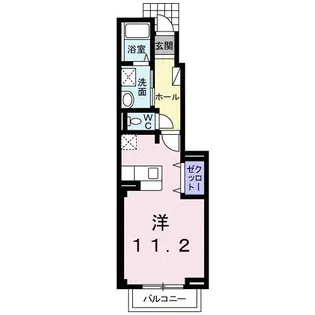 ヒラソル住山II【1階】の間取り