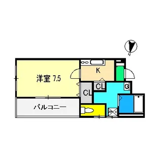 S.コート南元町【3階】の間取り