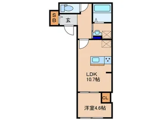 Moon Hills 上汐【1階】の間取り