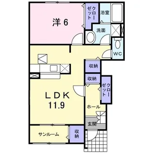 T・パセオ【1階】の間取り