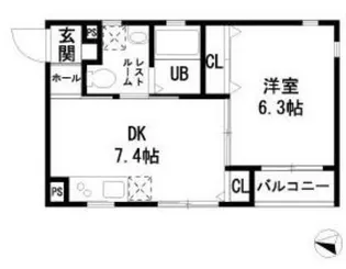 メゾン・ド・アジュール【2階】の間取り