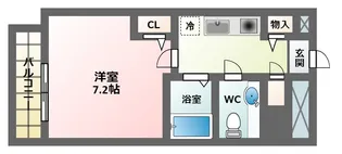 ジュネス東住吉【3階】の間取り
